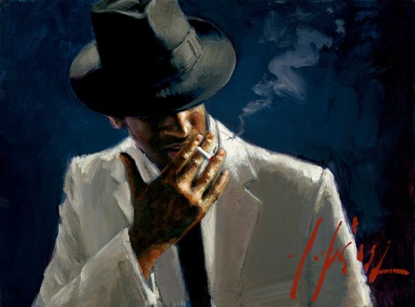 Fabian Perez Marcus in White Suit II